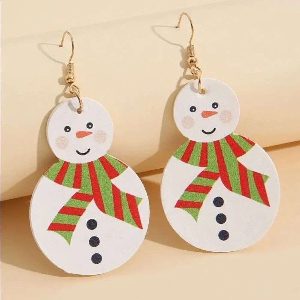 Cute Snowman Earrings 